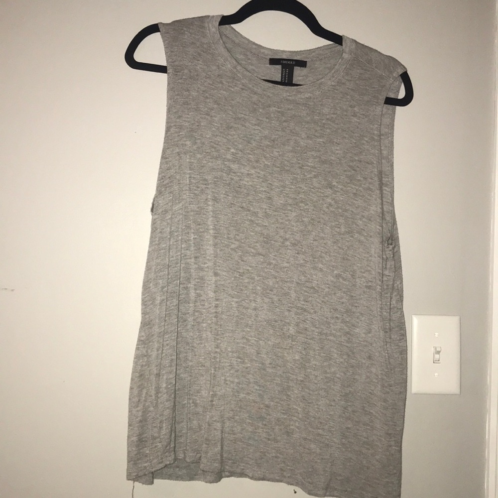 Forever 21 grey tank top